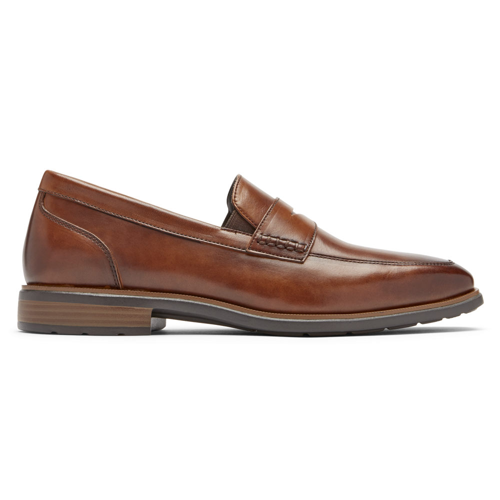 Rockport Loafers For Mens Brown - Dres Sports Business 2 Penny - LE2804567